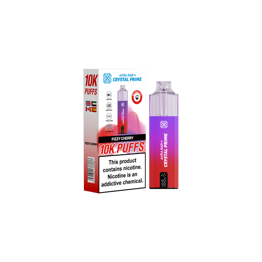 Crystal Prime 10000 Box of 5 Prefilled Vape Kit | Aura Bar