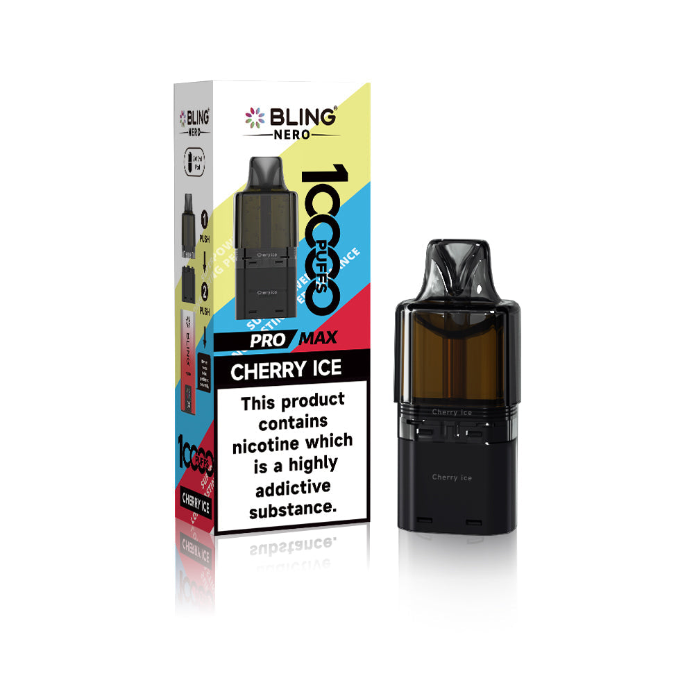 Crystal Bling Nero 10k Prefilled Pods Box of 5