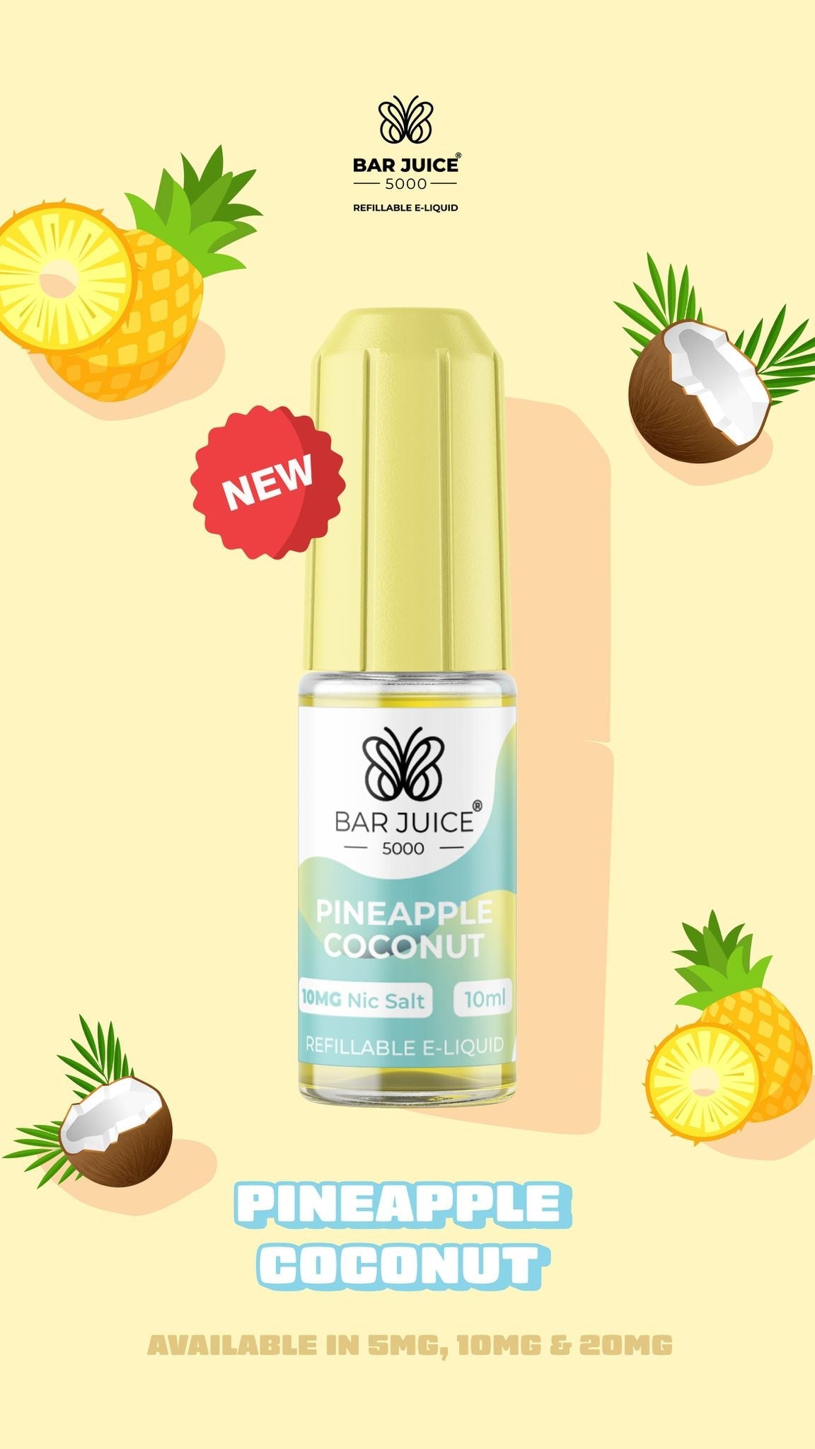 Bar Juice 5000 10ml Nic Salts E-liquids Box of 10