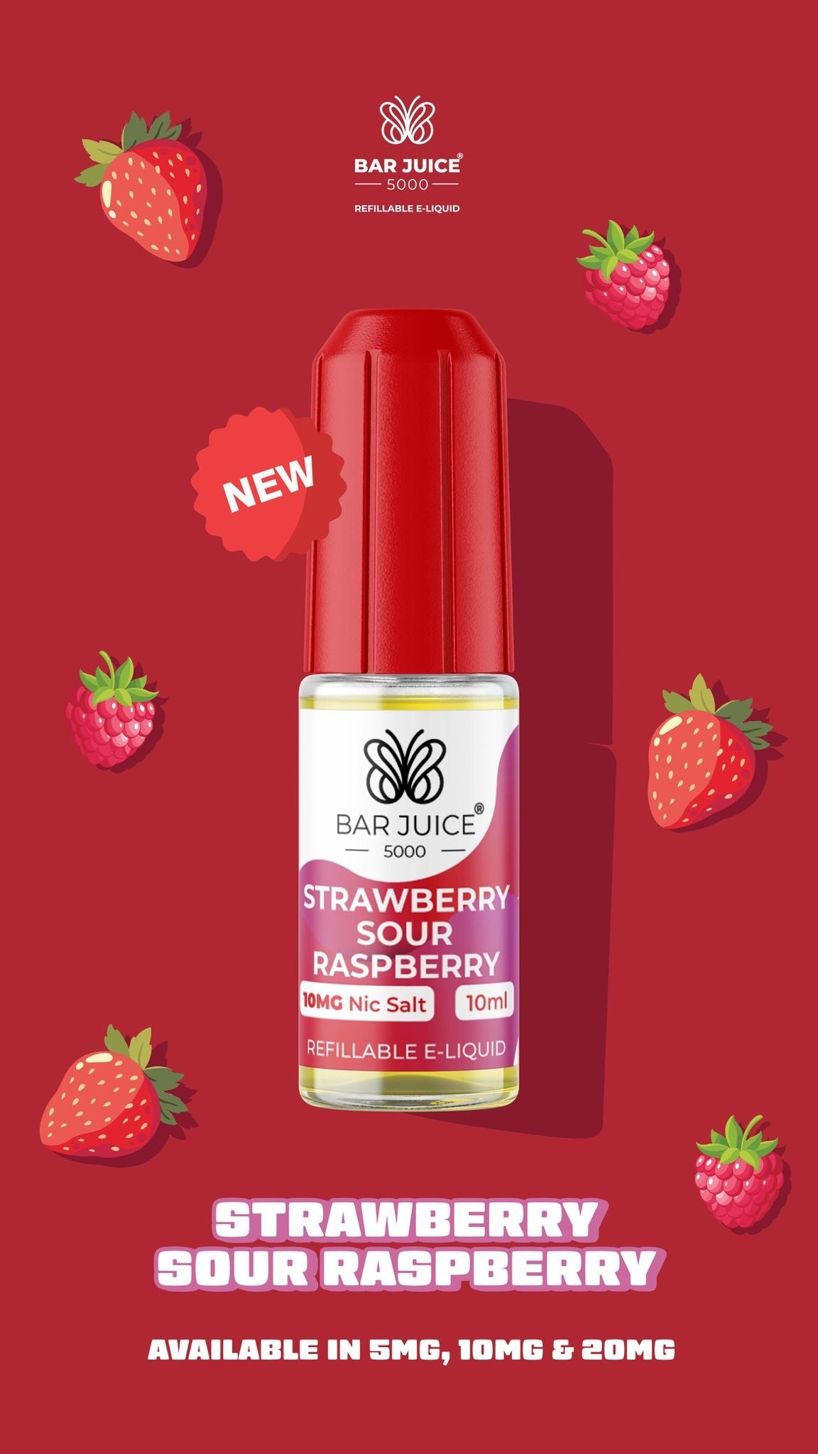 Bar Juice 5000 10ml Nic Salts E-liquids Box of 10