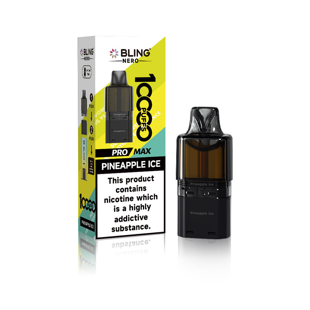 Crystal Bling Nero 10k Prefilled Pods Box of 5