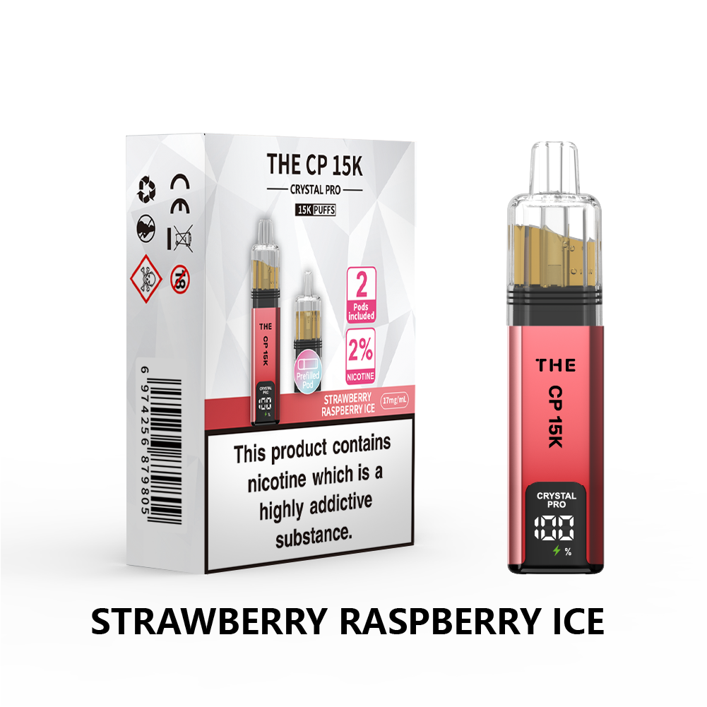 The Crystal Pro CP 15k Prefilled Vape Kit Box of 5