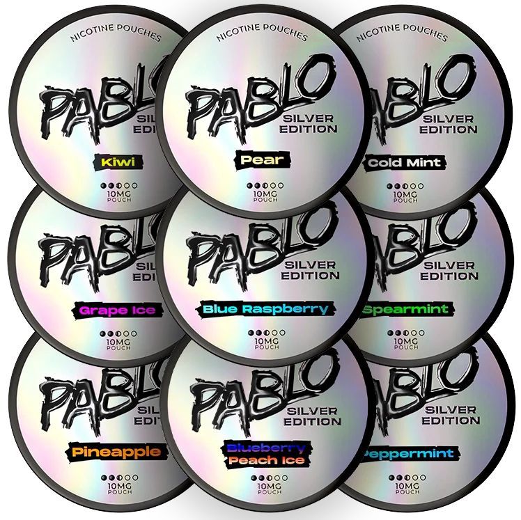 Pablo Silver Edition Nicotine Pouches Pack of 5