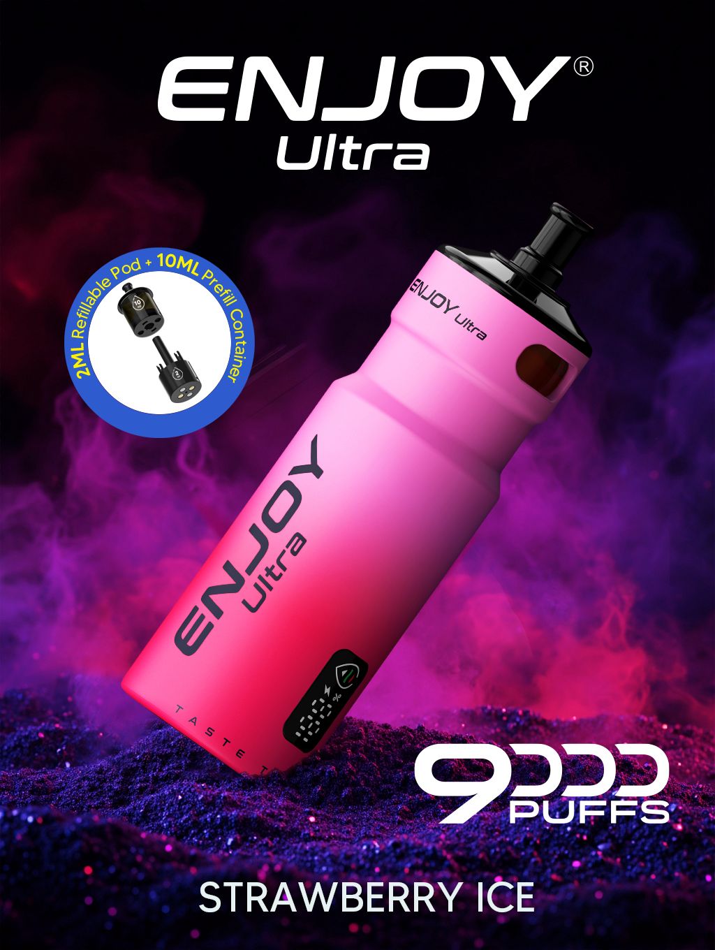 Enjoy Ultra 9000 Puffs Prefilled Pod Kit - Box of 5
