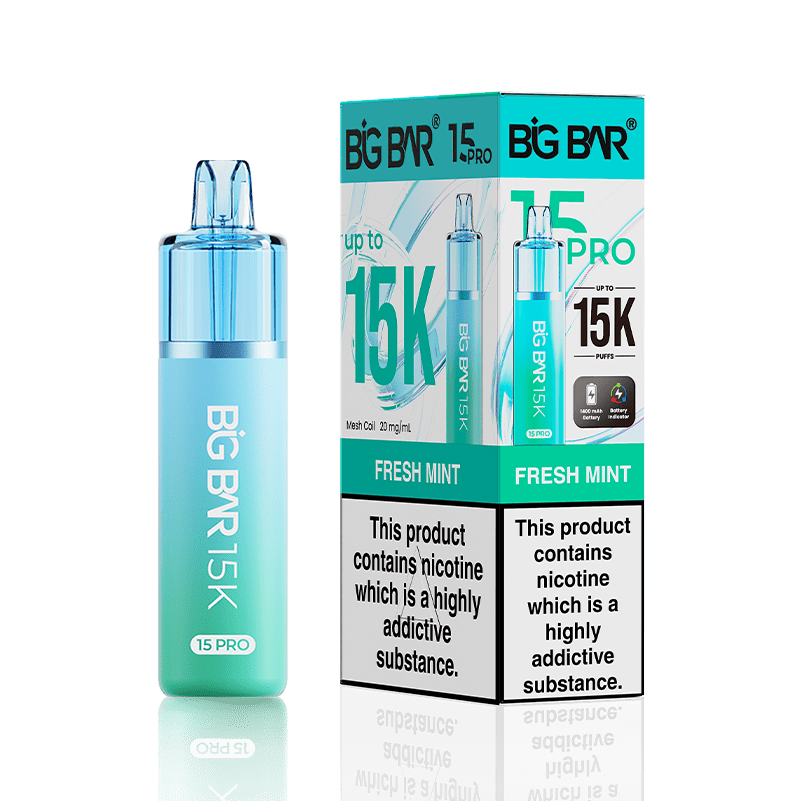 Big Bar 15000 Pro Vape Kit Box of 5 - Wholesale Price !