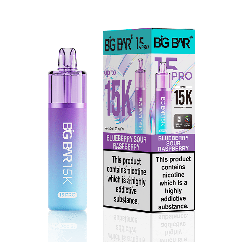 Big Bar 15000 Pro Vape Kit Box of 5 - Wholesale Price !