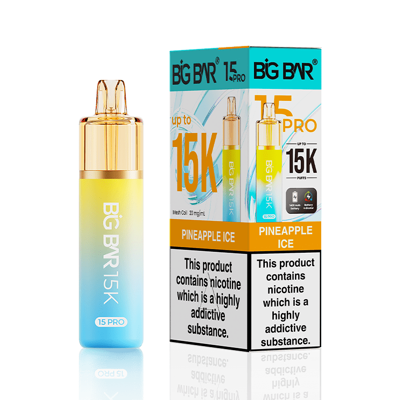 Big Bar 15000 Pro Vape Kit Box of 5 - Wholesale Price !