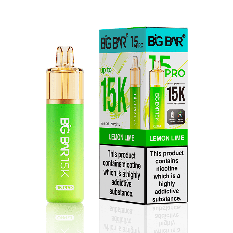 Big Bar 15000 Pro Vape Kit Box of 5 - Wholesale Price !