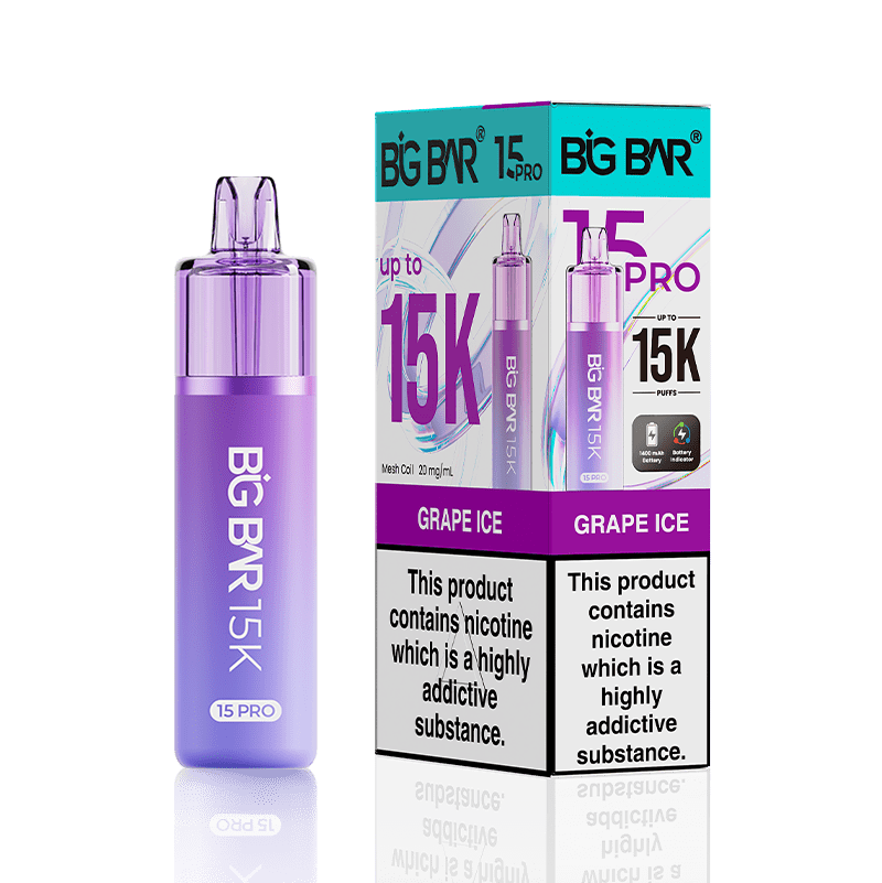 Big Bar 15000 Pro Vape Kit Box of 5 - Wholesale Price !