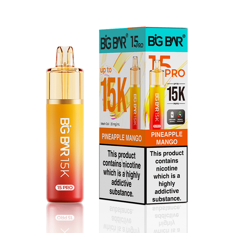Big Bar 15000 Pro Vape Kit Box of 5 - Wholesale Price !