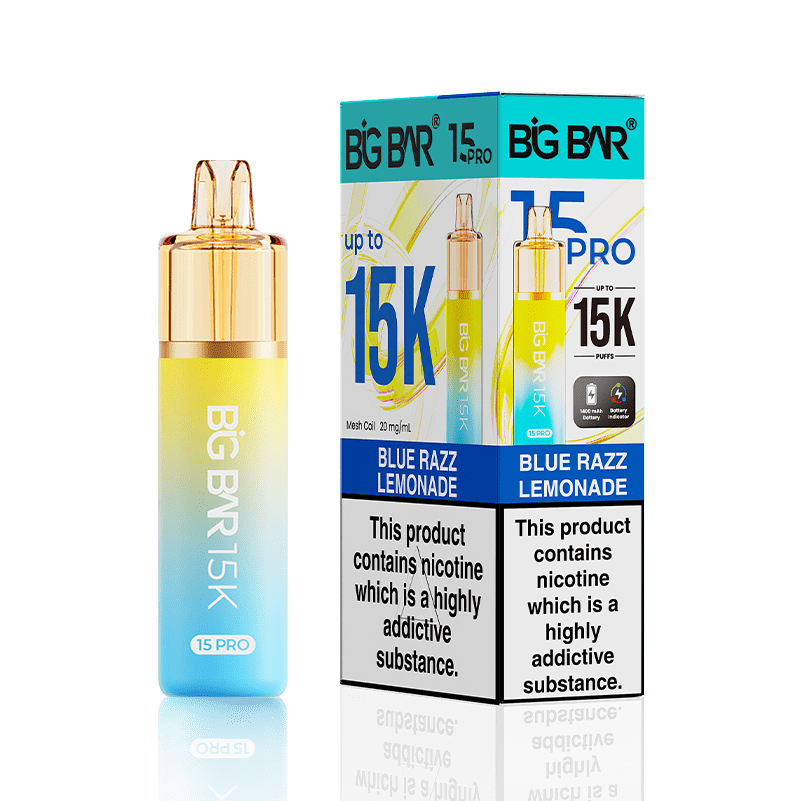 Big Bar 15000 Pro Vape Kit Box of 5 - Wholesale Price !