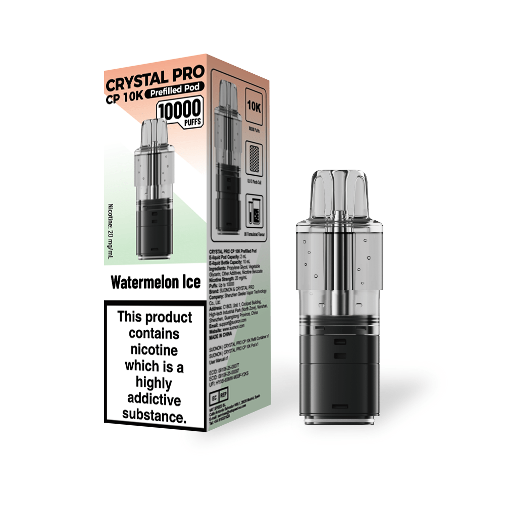Crystal Pro CP 10k Replacement Pods Box of 5 Watermelon Ice