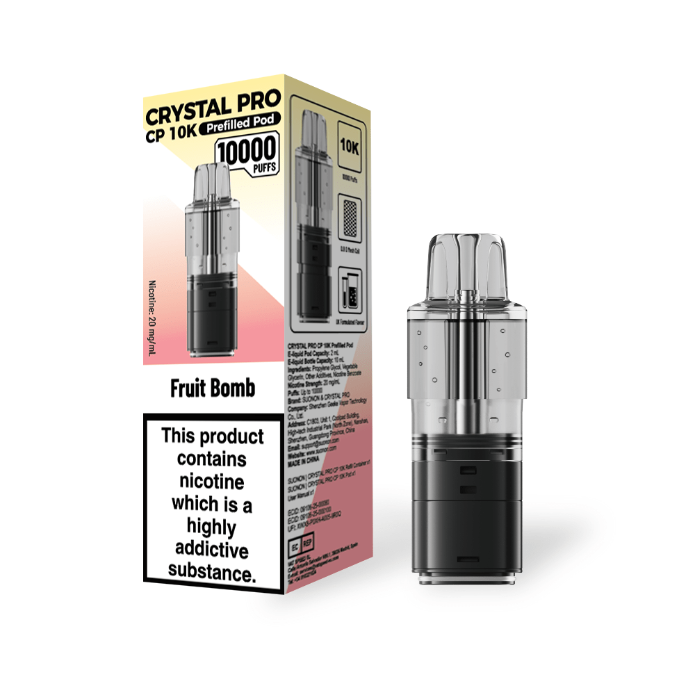 Crystal Pro CP 10k Replacement Pods Box of 5 Fruit Bomb