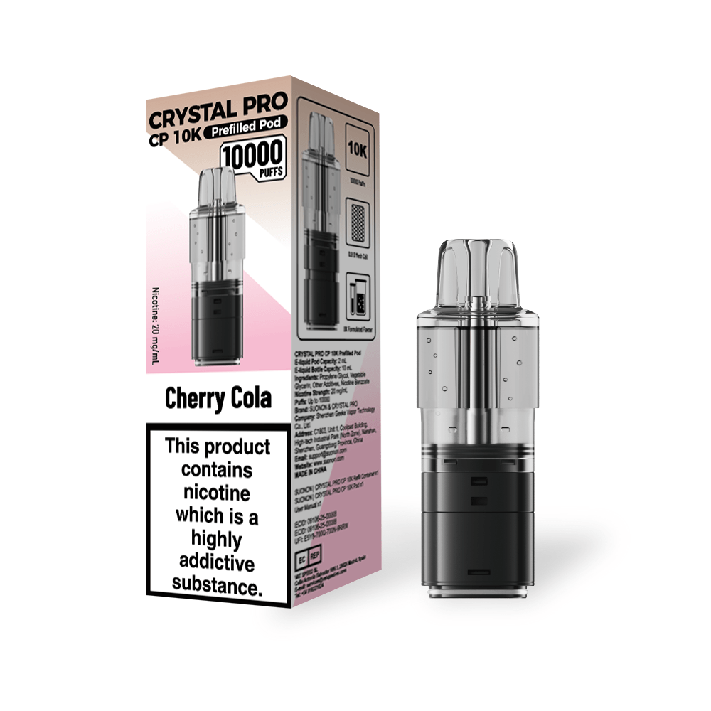 Crystal Pro CP 10k Replacement Pods Box of 5 Cherry Cola