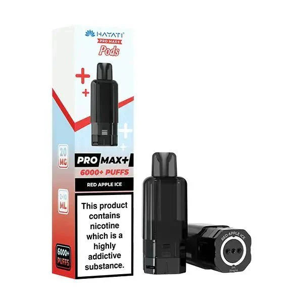 Hayati Pro Max Plus 6000 Prefilled Pods Box of 5 Red Apple Ice