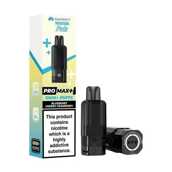 Hayati Pro Max Plus 6000 Prefilled Pods Box of 5 Blueberry Cherry Cranberry