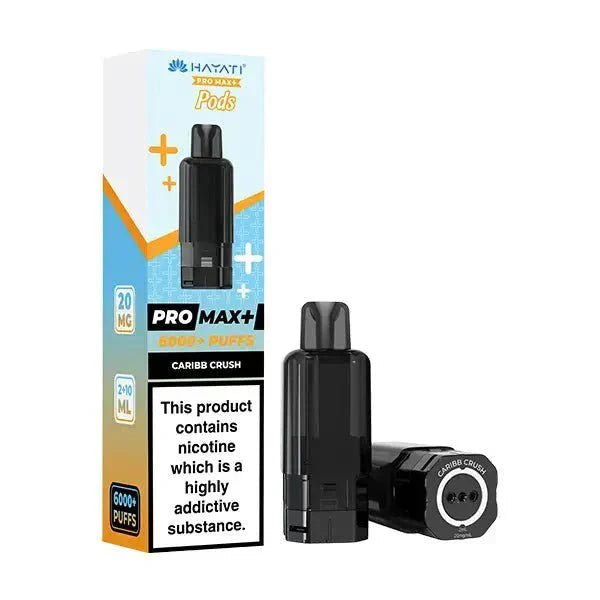 Hayati Pro Max Plus 6000 Prefilled Pods Box of 5 Caribb Crush