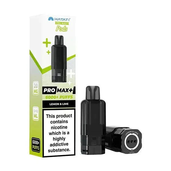 Hayati Pro Max Plus 6000 Prefilled Pods Box of 5 Lemon Lime