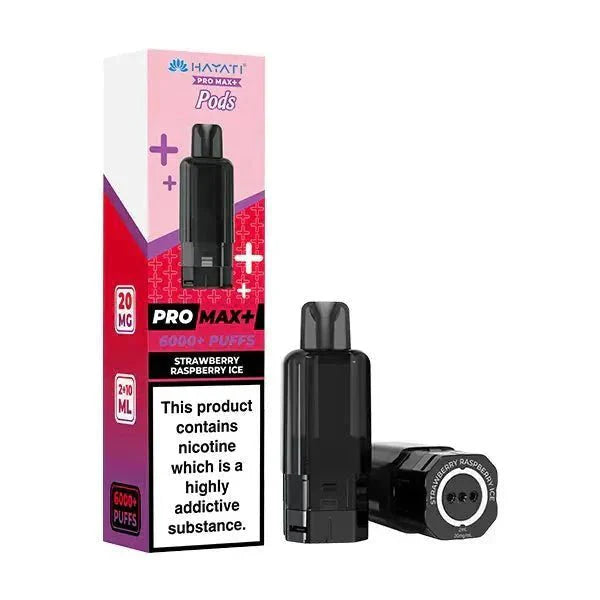 Hayati Pro Max Plus 6000 Prefilled Pods Box of 5 Strawberry Raspberry Ice