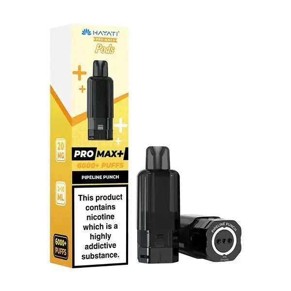 Hayati Pro Max Plus 6000 Prefilled Pods Box of 5 Pipeline Punch