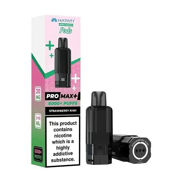 Hayati Pro Max Plus 6000 Prefilled Pods Box of 5 Strawberry Kiwi