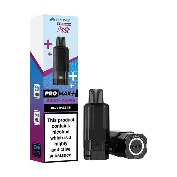Hayati Pro Max Plus 6000 Prefilled Pods Box of 5 Blackberry Raspberry
