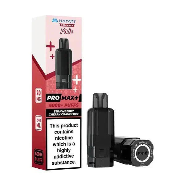 Hayati Pro Max Plus 6000 Prefilled Pods Box of 5 Strawberry Cherry Cranberry