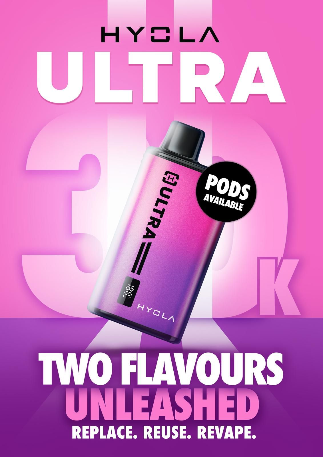 Hyola Ultra 30k Prefilled Pod Vape Kit Pack of 5 Yellow Edition