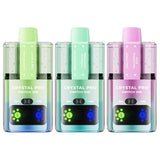 Crystal Pro Switch 30K Puffs Prefilled Pod Kit Box of 5, Lemon & Lime, Lemon & Mint, Watermelon Ice, Watermelon Bubble Gum, Juicy Peach, and Juicy Raspberry Flavours