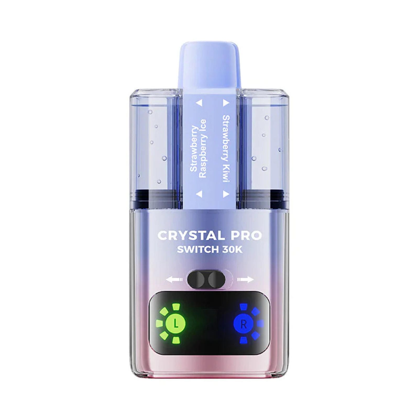 Crystal Pro Switch 30K Puffs Prefilled Pod Kit Box of 5, Strawberry Kiwi, Strawbeery Raspebbery Ice Flavour