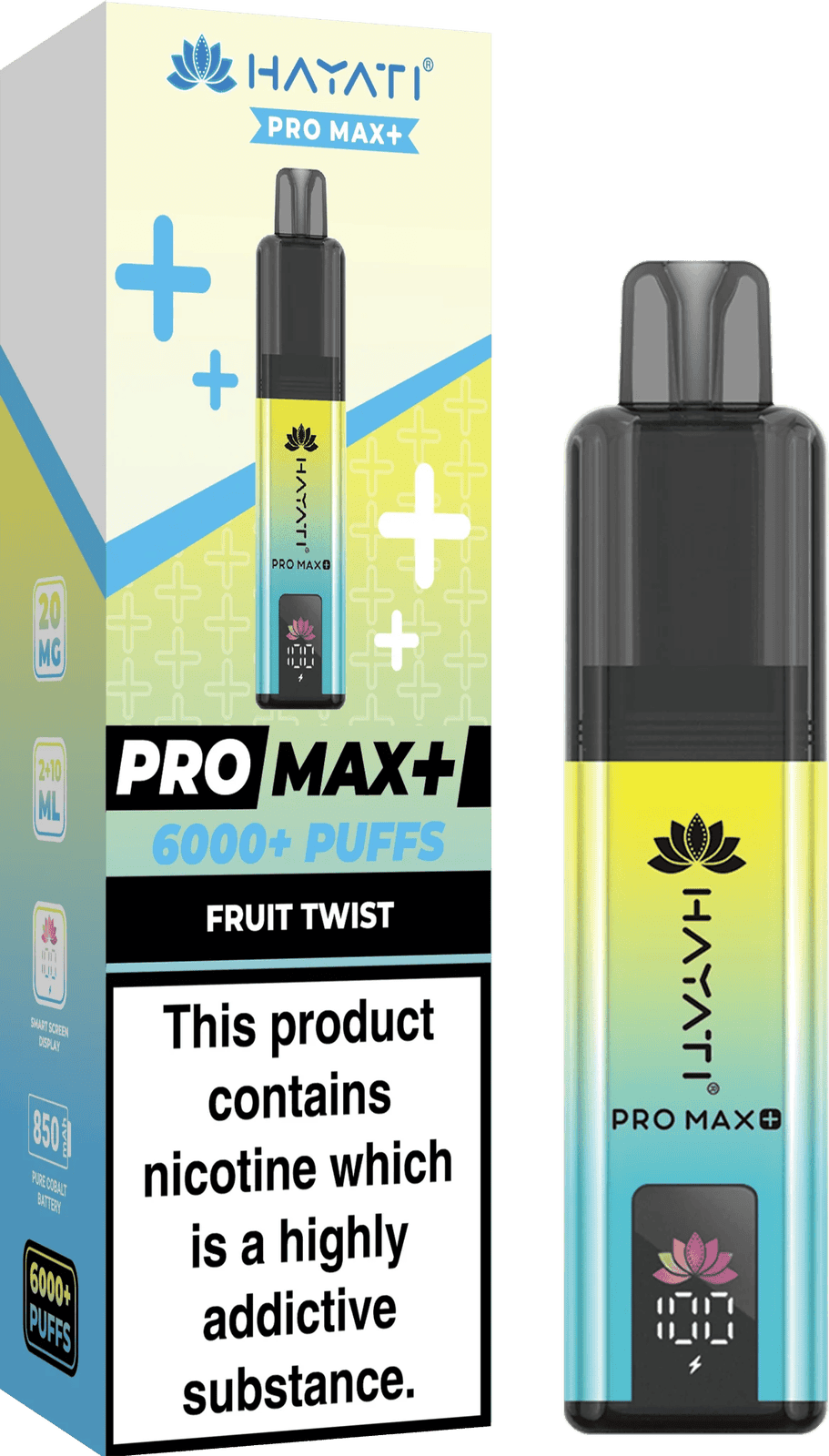 Hayati Pro Max Plus 6000 Vape Box of 5,Fruit Twist Flavour