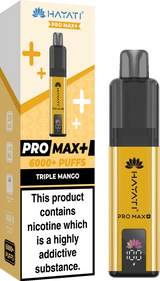 Hayati Pro Max Plus 6000 Vape Box of 5, Triple Mango Flavour