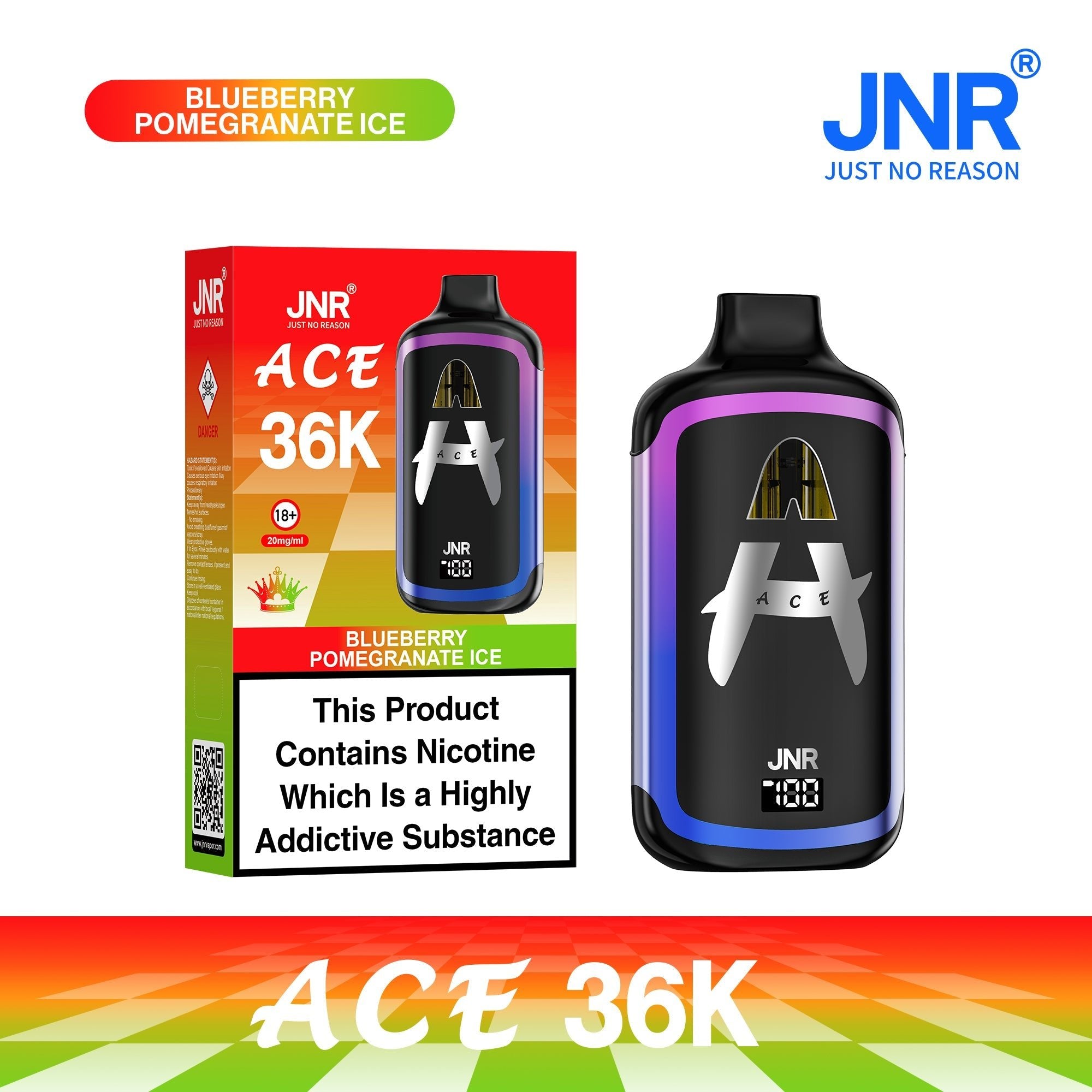 JNR ACE 36k Prefilled Vape Kit Pack of 5 - Wholesale Price !