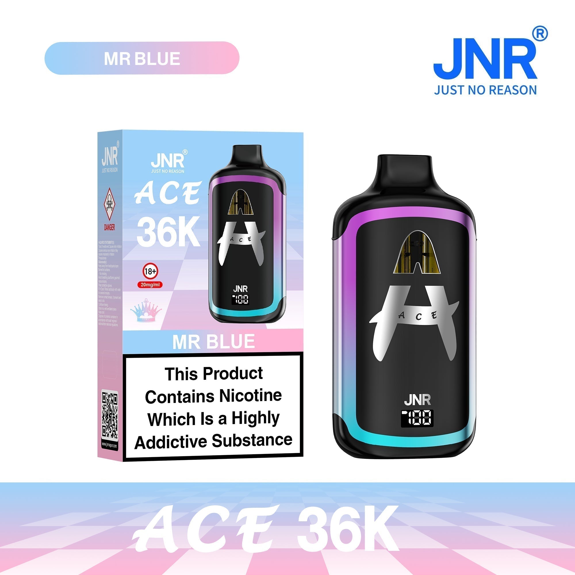 JNR ACE 36k Prefilled Vape Kit Pack of 5 - Wholesale Price !