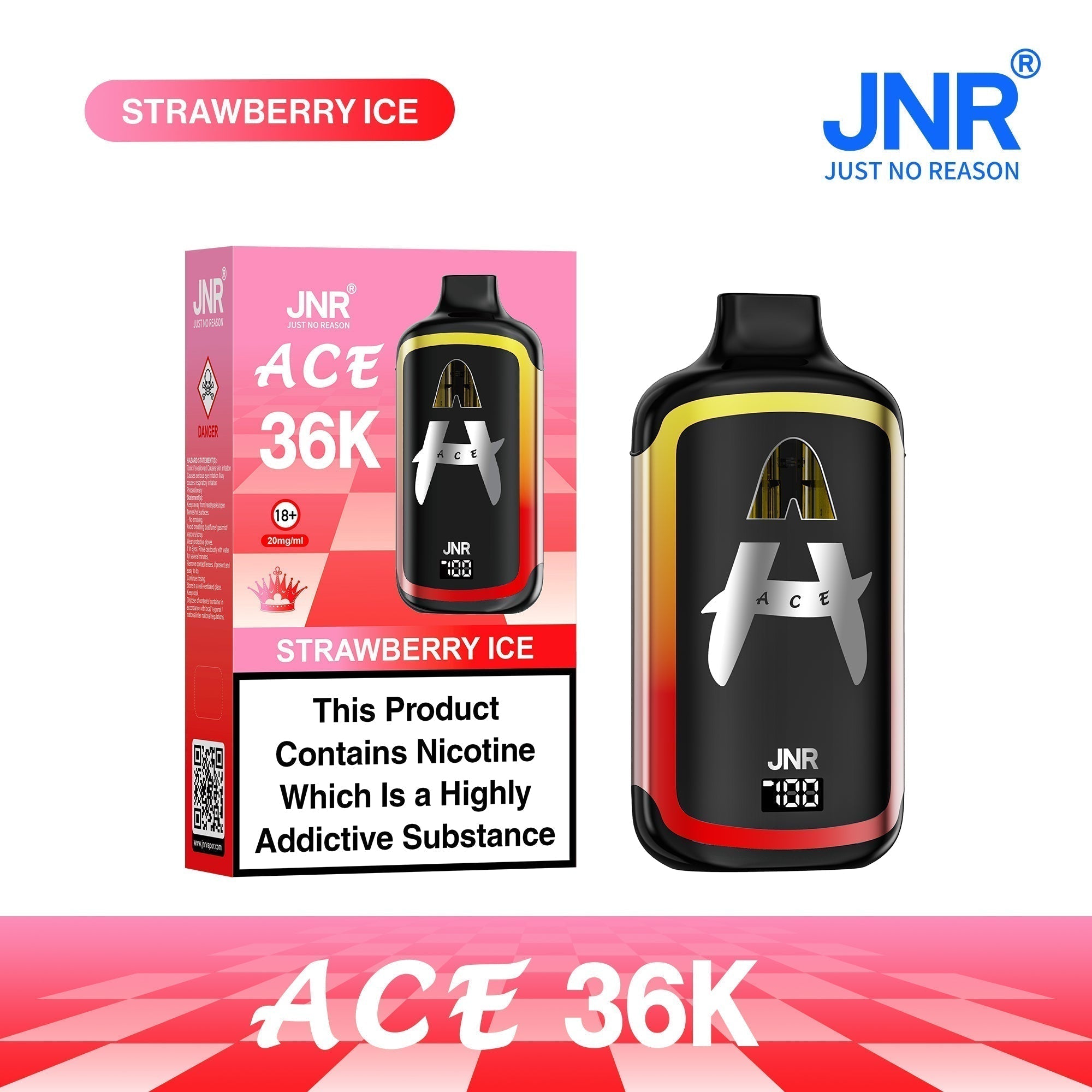 JNR ACE 36k Prefilled Vape Kit Pack of 5 - Wholesale Price !