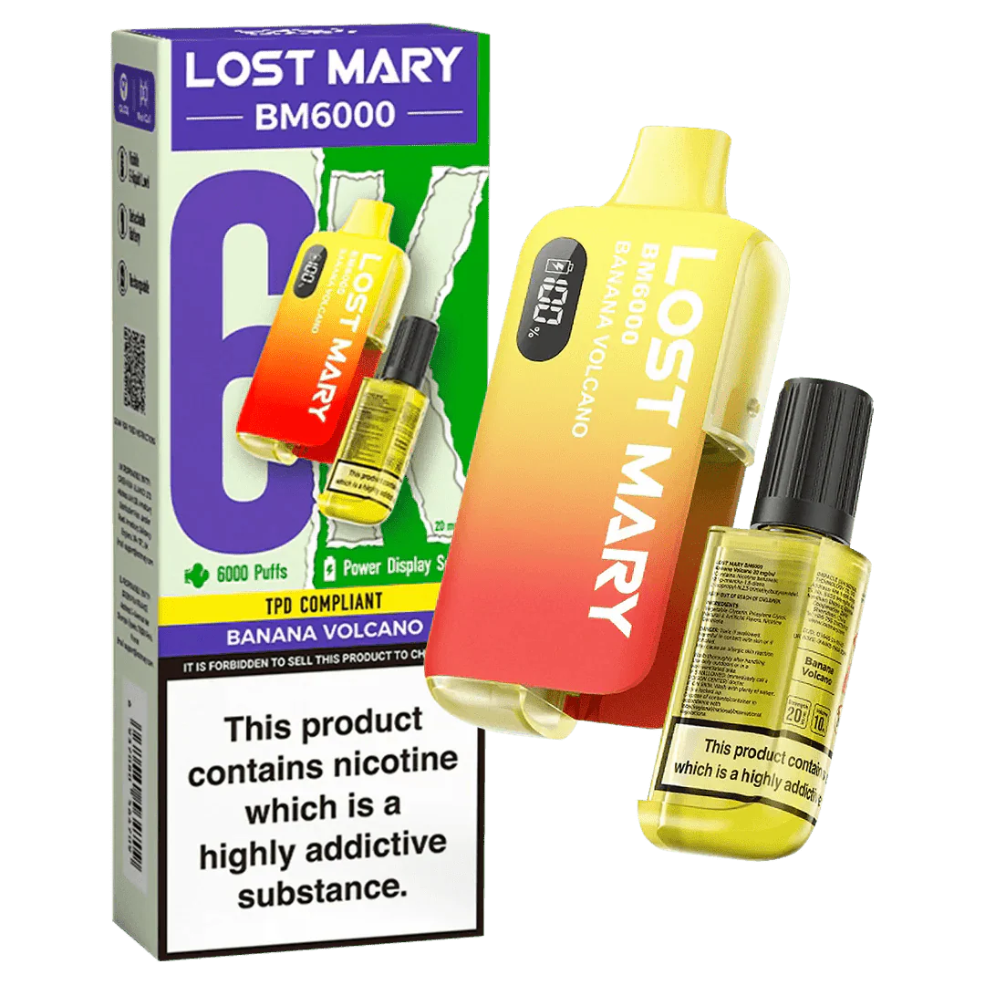Lost Mary BM6000 Prefilled Disposable Vape Kit (Box of 5) - Lost Mary BM6000 Prefilled Disposable Vape Kit (Box of 5) - Mcr Vape Distro - Direct Vape Wholesale