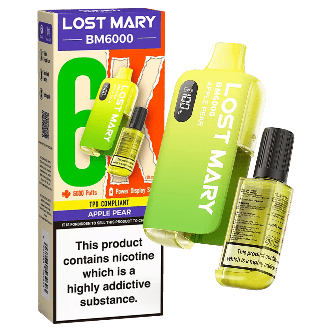 Lost Mary BM6000 Prefilled Disposable Vape Kit (Box of 5) - Lost Mary BM6000 Prefilled Disposable Vape Kit (Box of 5) - Mcr Vape Distro - Direct Vape Wholesale