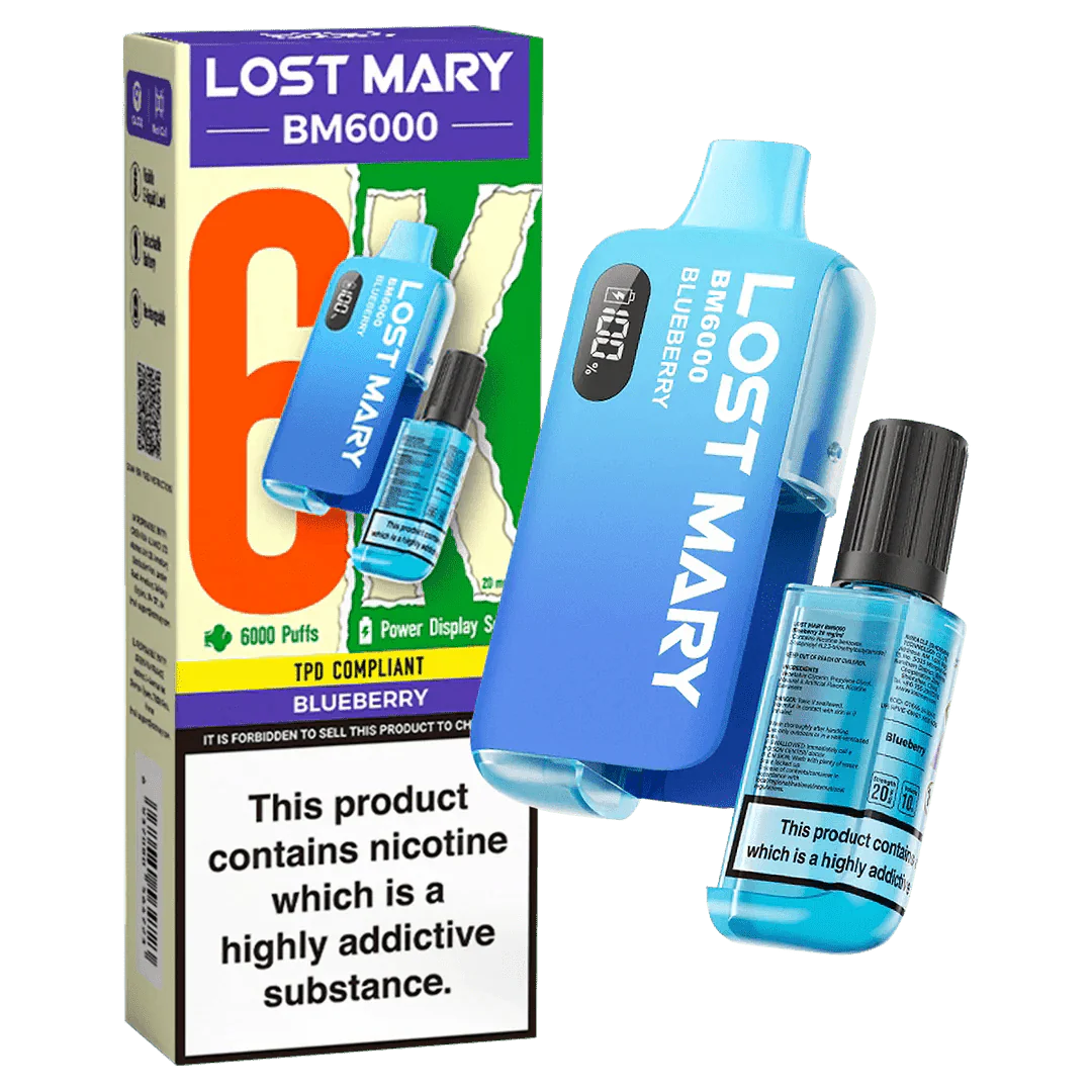 Lost Mary BM6000 Prefilled Disposable Vape Kit (Box of 5) - Lost Mary BM6000 Prefilled Disposable Vape Kit (Box of 5) - Mcr Vape Distro - Direct Vape Wholesale