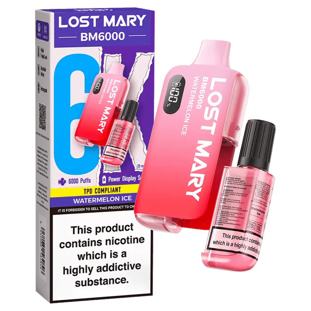 Lost Mary BM6000 Prefilled Disposable Vape Kit (Box of 5) - Lost Mary BM6000 Prefilled Disposable Vape Kit (Box of 5) - Mcr Vape Distro - Direct Vape Wholesale