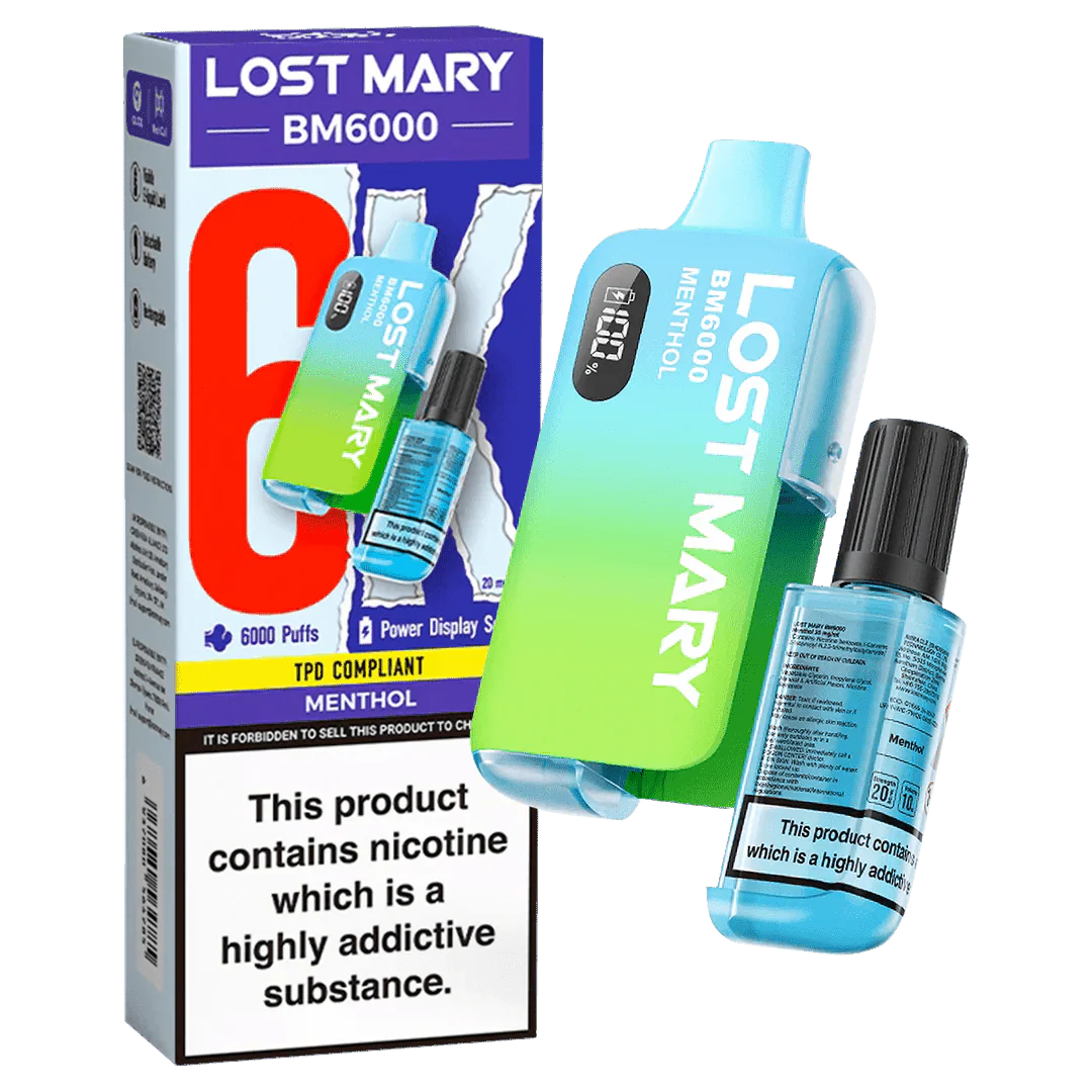 Lost Mary BM6000 Prefilled Disposable Vape Kit (Box of 5) - Lost Mary BM6000 Prefilled Disposable Vape Kit (Box of 5) - Mcr Vape Distro - Direct Vape Wholesale