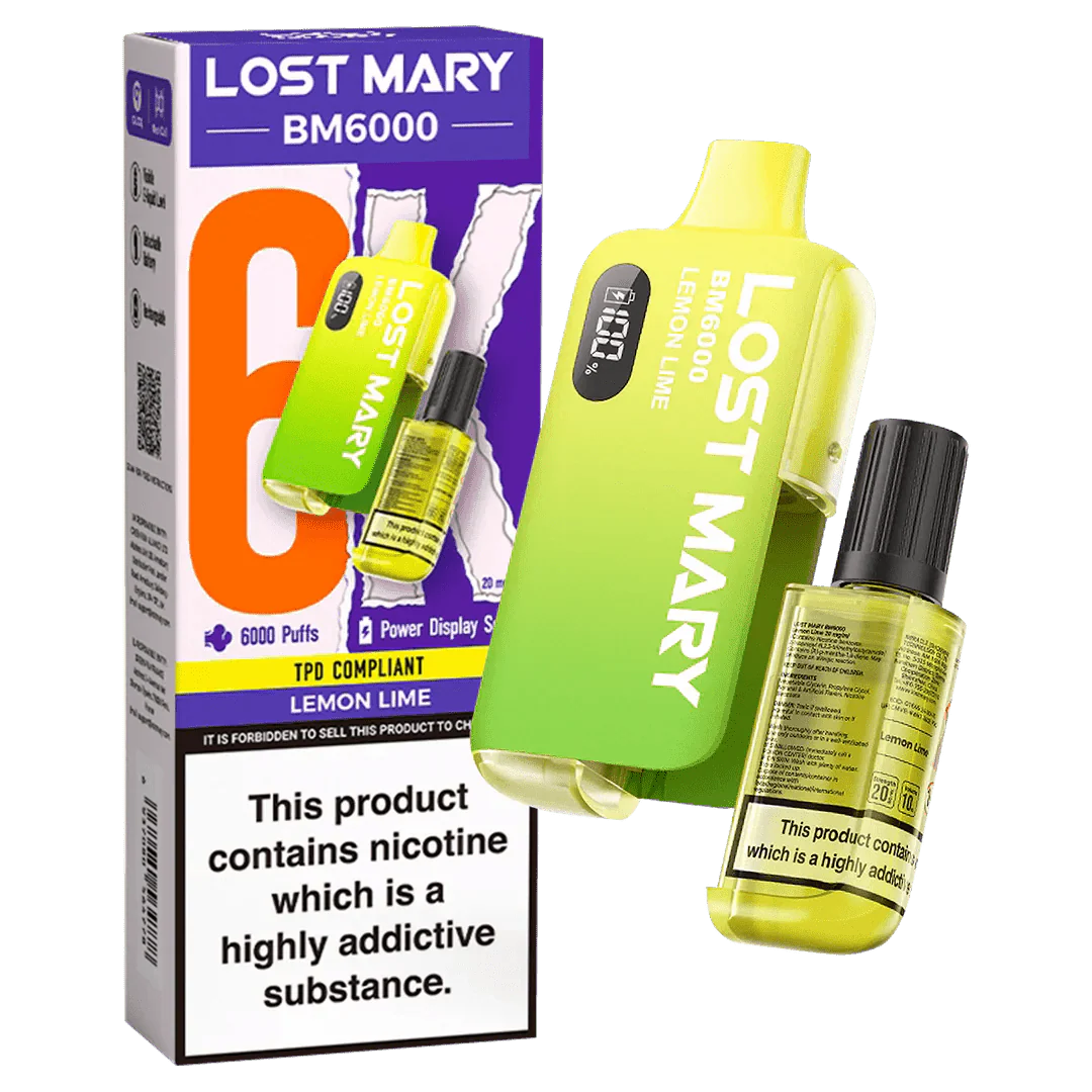 Lost Mary BM6000 Prefilled Disposable Vape Kit (Box of 5) - Lost Mary BM6000 Prefilled Disposable Vape Kit (Box of 5) - Mcr Vape Distro - Direct Vape Wholesale