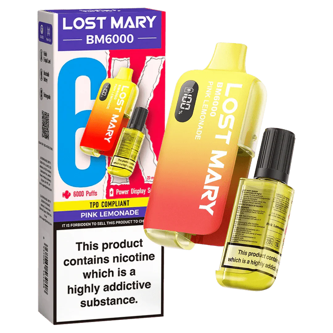 Lost Mary BM6000 Prefilled Disposable Vape Kit (Box of 5) - Lost Mary BM6000 Prefilled Disposable Vape Kit (Box of 5) - Mcr Vape Distro - Direct Vape Wholesale