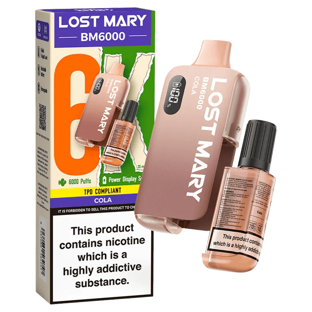 Lost Mary BM6000 Prefilled Disposable Vape Kit (Box of 5) - Lost Mary BM6000 Prefilled Disposable Vape Kit (Box of 5) - Mcr Vape Distro - Direct Vape Wholesale