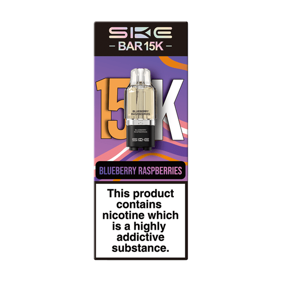 Ske Bar 15k Replacement Pods Pack of 5 Blueberry Raspberries