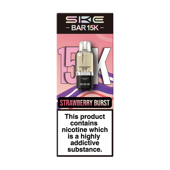 Ske Bar 15k Replacement Pods Pack of 5 Strawberry Burst
