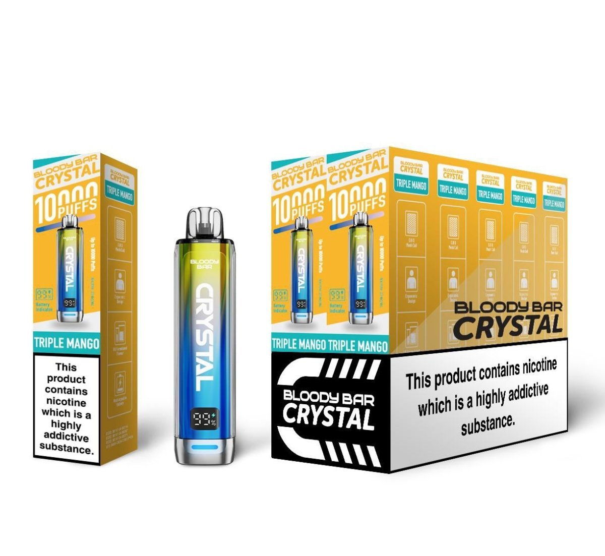 Bloody Bar Crystal 10k Disposable Vape Pack of 10 - Bloody Bar - Bloody Bar Crystal 10k Disposable Vape Pack of 10 - The No1 Plug - Direct Vape Wholesale