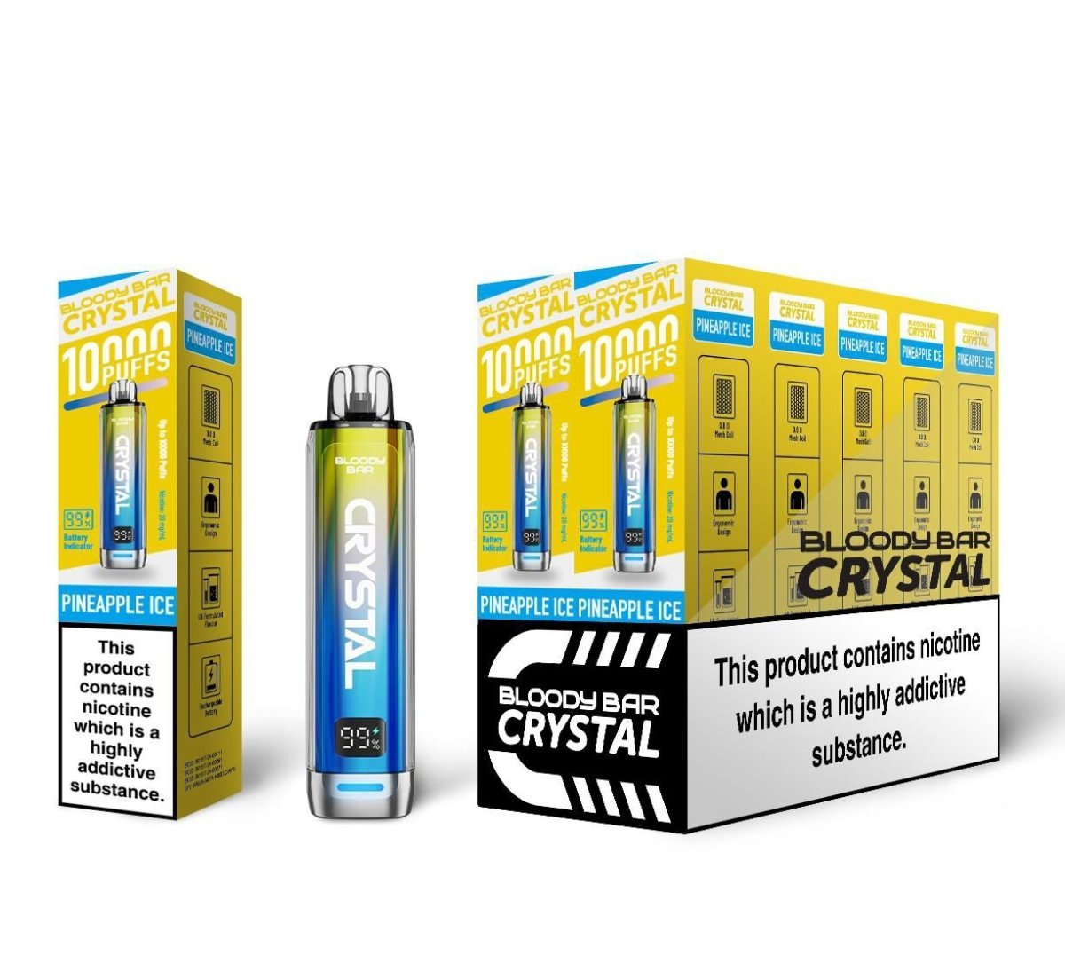 Bloody Bar Crystal 10k Disposable Vape Pack of 10 - Bloody Bar - Bloody Bar Crystal 10k Disposable Vape Pack of 10 - The No1 Plug - Direct Vape Wholesale