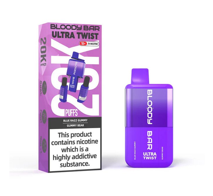 Bloody Bar Ultra Twist 20000 Puffs Disposable Vape Box of 5 - Bloody Bar Ultra Twist 20000 Puffs Disposable Vape Box of 5 - Direct Vape Wholesale