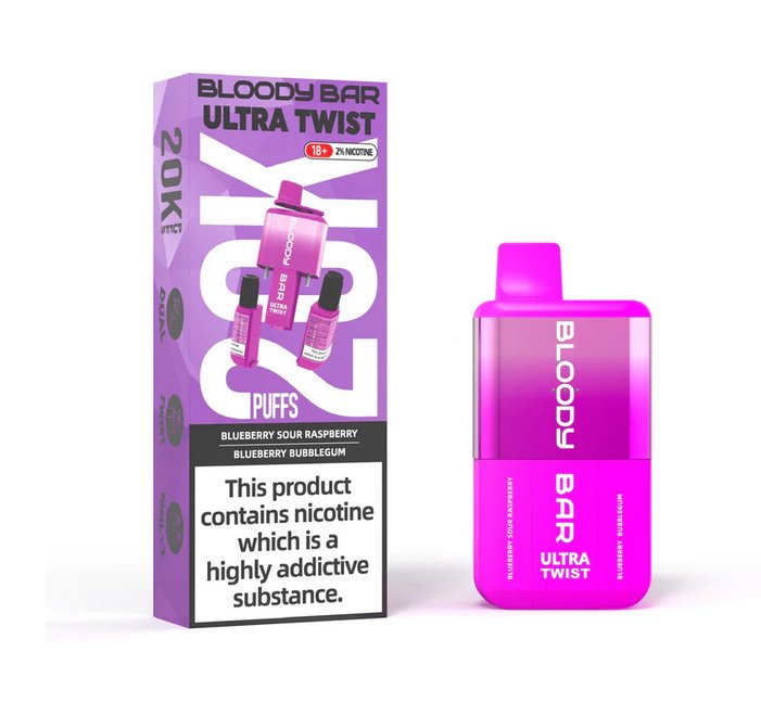 Bloody Bar Ultra Twist 20000 Puffs Disposable Vape Box of 5 - Bloody Bar Ultra Twist 20000 Puffs Disposable Vape Box of 5 - Direct Vape Wholesale