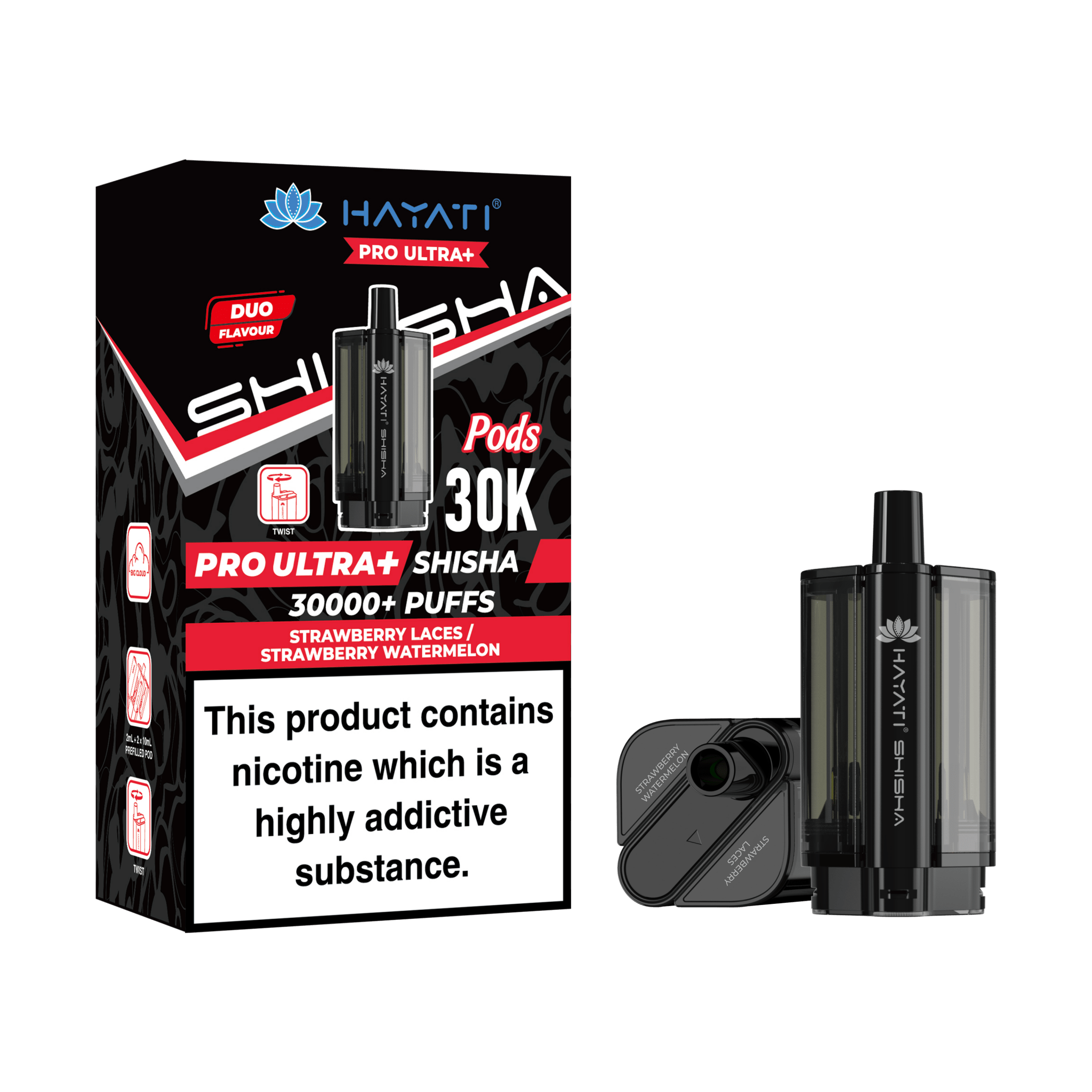 Hayati Pro Ultra Plus Shisha 30k Prefilled Pods Box of 5 - Hayati Pro Ultra Plus Shisha 30k Prefilled Pods Box of 5 - Direct Vape Wholesale